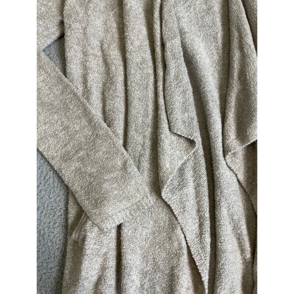 Barefoot Dreams CozyChic Lite Island Wrap Cardigan Small Open Soft Sweater Beige - Picture 3 of 16